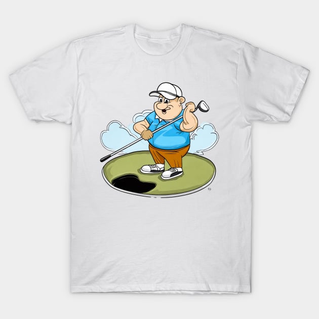 Golfer T-Shirt by ArtShare